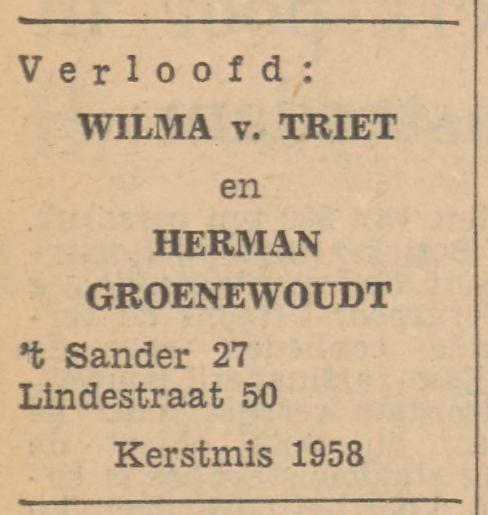 Lindestraat 50 Herman Groenewoudt advertentie Tubantia 23-12-1958.jpg