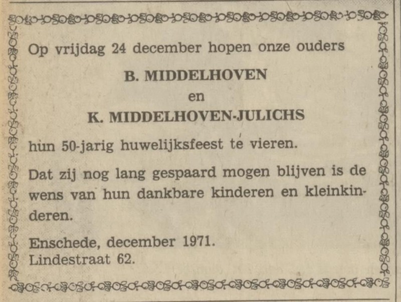Lindestraat 62 B.Middelhoven advertentie Tubantia 13-12-1971.jpg