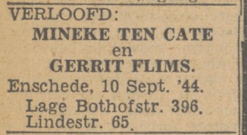 Lindestraat 65 Gerrit Flims advertentie Twentsch nieuwsblad 6-9-1944.jpg