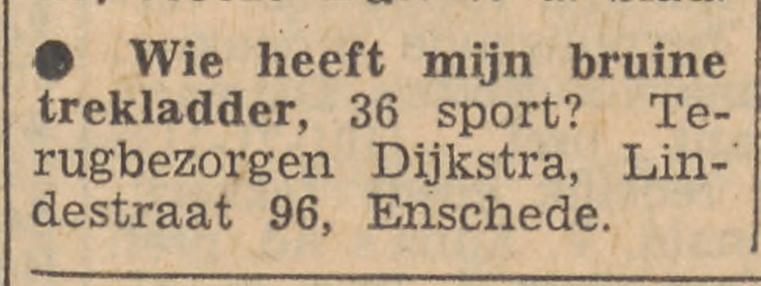 Lindestraat 96 Dijkstra advertentie Tubantia 28-8-1958.jpg