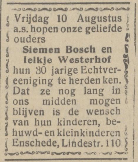 Lindestraat 110 Siemen Bosch advertentie Het Parool 9-8-1945.jpg