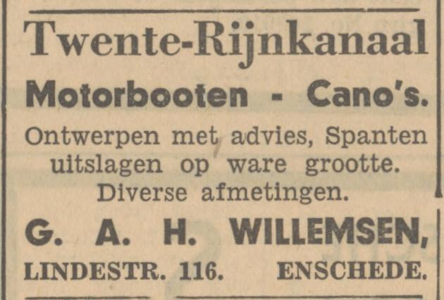 Lindestraat 116 G.A.H.Willemsen advertentie Tubantia 27-5-1936.jpg