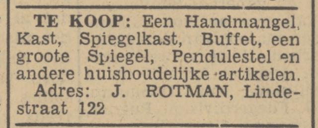Lindelaan 122 J.Rotman advertentie Tubantia 29-5-1940.jpg