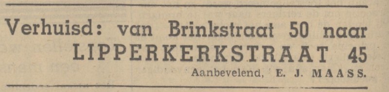 Lipperkerkstraat 45 E.J.Maass advertentie Tubantia 26-11-1938.jpg