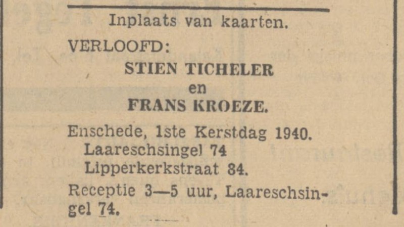 Lipperkerkstraat 84 Frans Kroeze advertentie Tubantia 21-2-1940.jpg