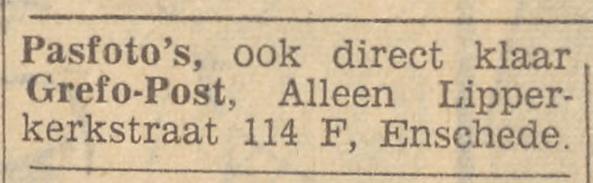 Lipperkerkstraat 114f Grefo Post advertentie Tubantia 19-5-1965.jpg
