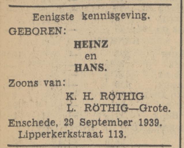 Lipperkerkstraat 113 K.H. Ròthig advertentie Tubantia 30-9-1939.jpg