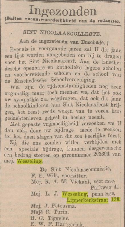 Lipperkerkstraat 130 Mej. L.J. Wesseling advertentie Overijsselsch dagblad 25-10-1937.jpg