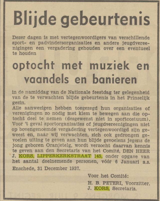 Lipperkerkstraat 145 J.Kors advertentie Tubantia 31-12-1937.jpg