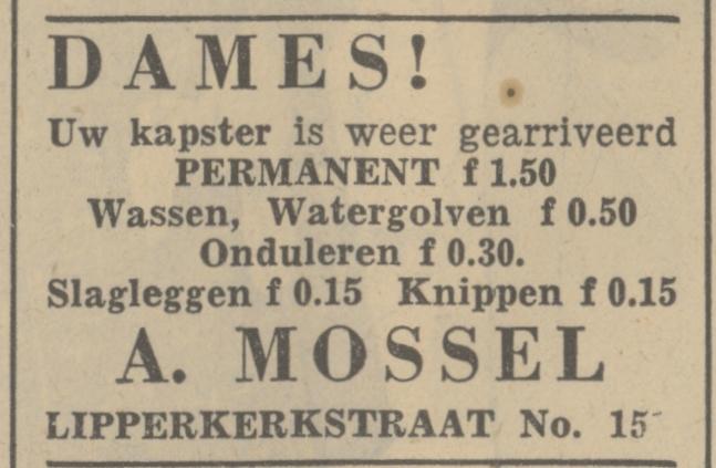 Lipperkerkstraat 151 kapster A.Mossel advertentie Tubantia 3-10-1936.jpg