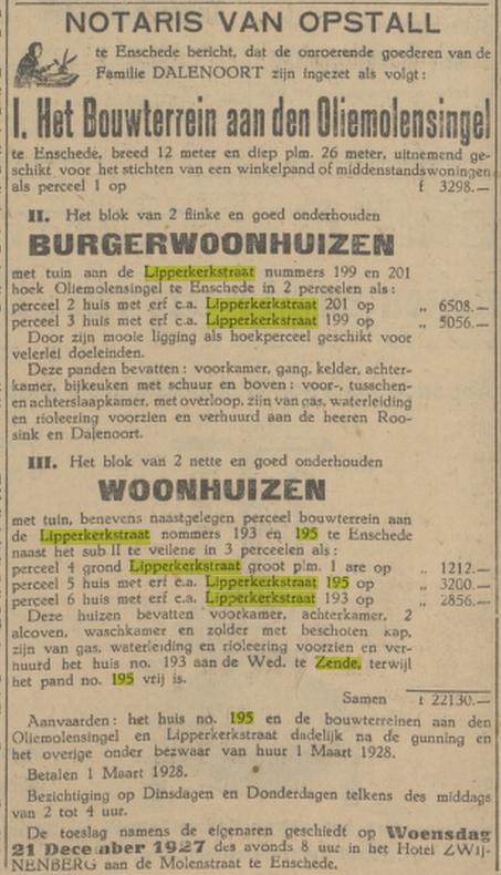 Lipperkerkstraat 195 Wed. te Zende advertentie Tubantia 17-12-1927.jpg