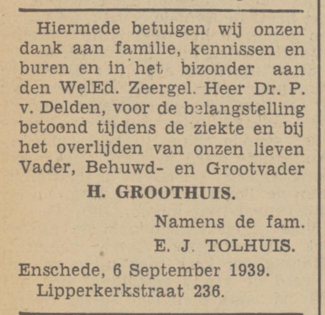 Lipperkerkstraat 236 H.Groothuis advertentie Tubantia 6-9-1939.jpg