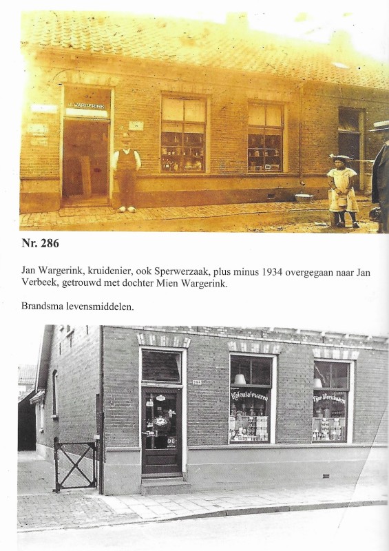 Lipperkerkstraat 286 kruidenier Jan Wargerink Sperwerzaak in 1934 naar Jan Verbeek.jpg