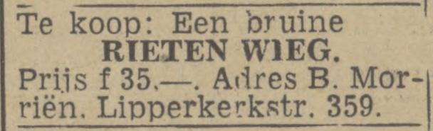 Lipperkerkstraat 359 B.Morriën advertentie Twentsch nieuwsblad 3-11-1943.jpg