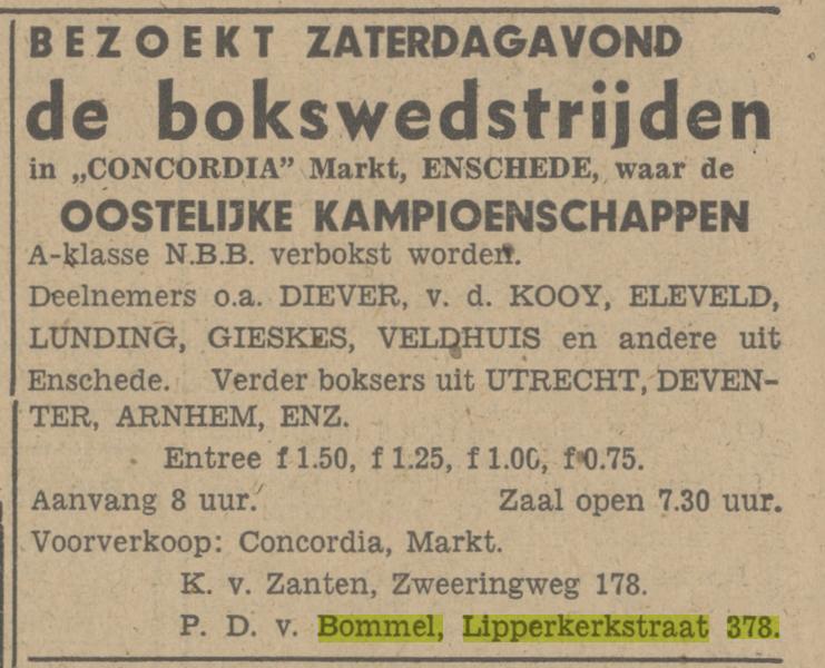 Lipperkerkstraat 378 P.D. van Bommel advertentie Tubantia 5-2-1948.jpg